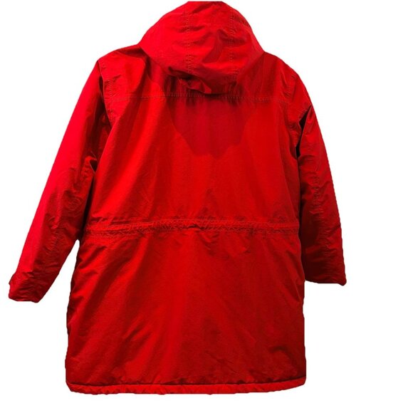 Lands End Womens Jacket Squall Parka insulated Waterproof Fleece Lined Red Sz 3X - Picture 4 of 14